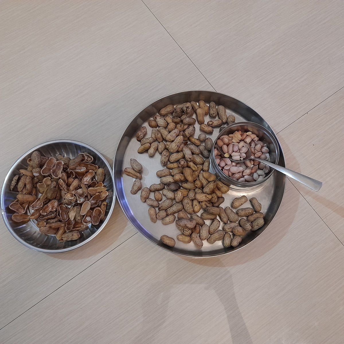 Boiled groundnuts in Tamil Nadu