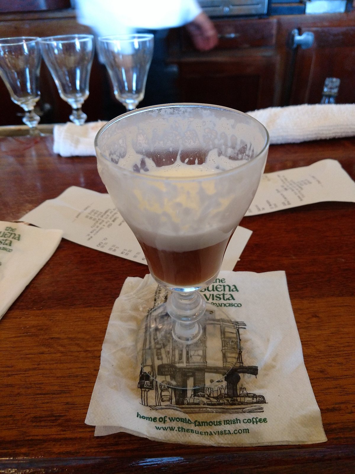 The Buena Vista in San Francisco, where Delaplane's import got perfected and has been poured by the million ever since