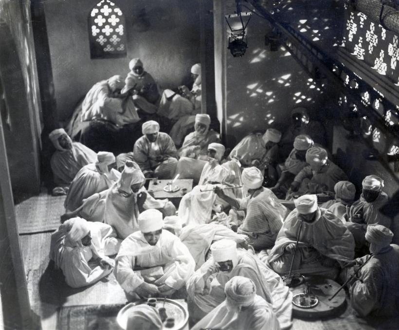 Coffee drunk the old way on the Arabian peninsula — the vessel changes, the gathering doesn't