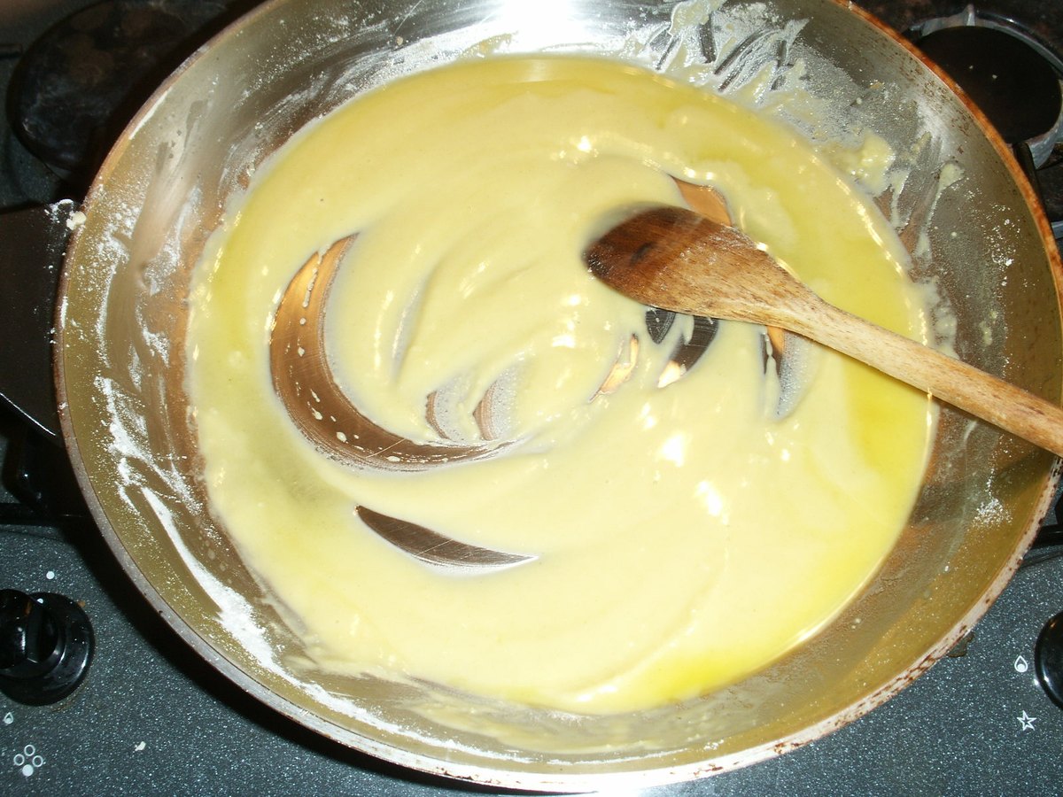 A blond roux — barely coloured, maximum thickening power, and the far end of the scale from where most gumbo lives