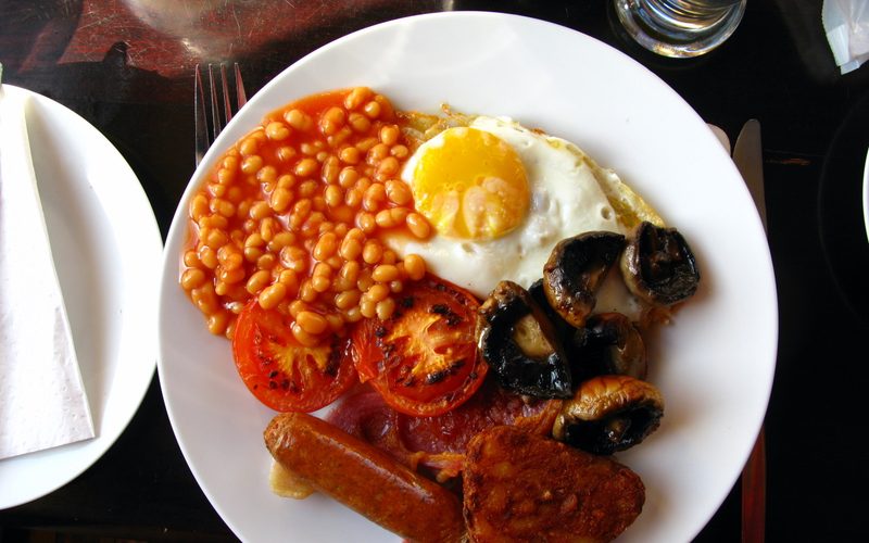 Eggs, Tomato, Mushrooms & the Beans Question