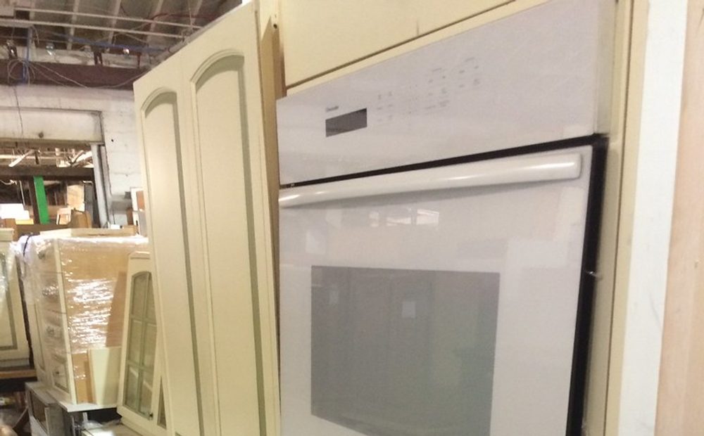 A double convection oven with both doors open (placeholder for my Blodgett)