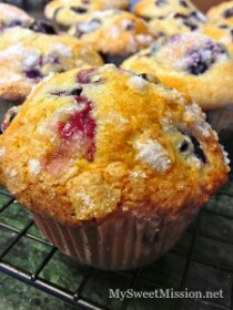 Bakery Style Blueberry Muffins