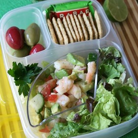 Bento Box, Avocado Shrimp Salad