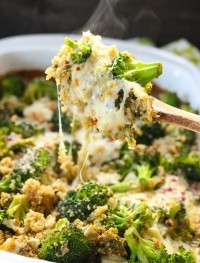 Broccoli quinoa casserole