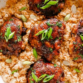 Chicken Thighs, Roasted, Cajun