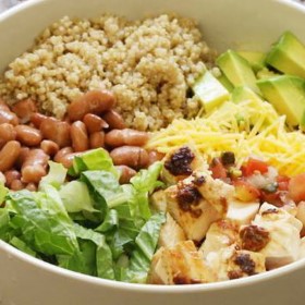 Chipotle Chicken Quinoa Burrito Bowl