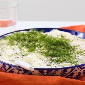 Dad's Creamy Cucumber Salad