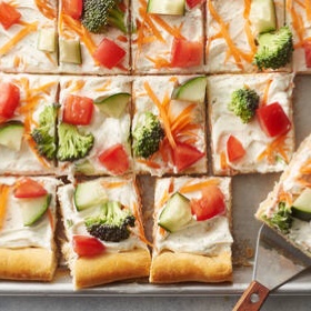 Easy Crescent Veggie Pizza