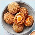 Eggs, Quail, Scotch, Chorizo