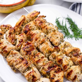 Grilled Greek Chicken Kabobs
