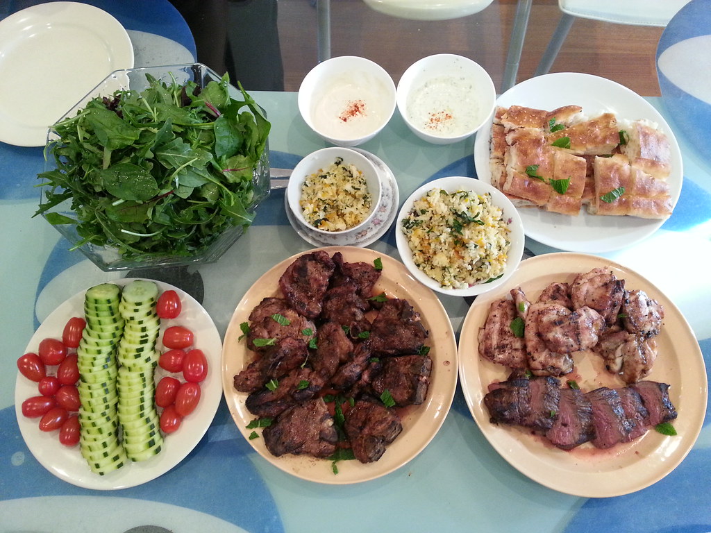 Grilled Lamb Loin Chops with Tzatziki