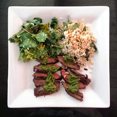 Grilled Skirt Steak with Chimichurri