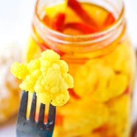 Hot Pickled Cauliflower