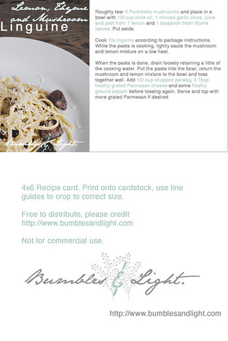 Mushroom Linguine
