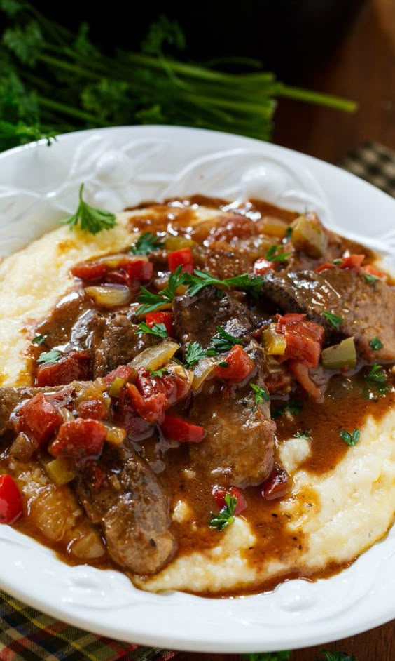 New Orleans Grillades and Grits