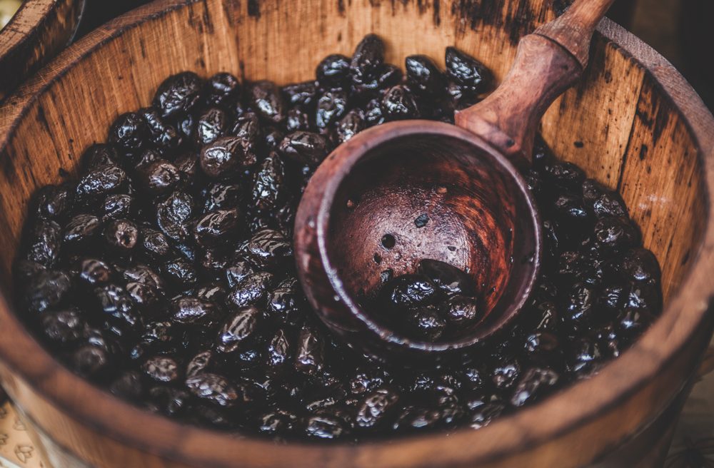 Olives, Brine-Cured Greek Style