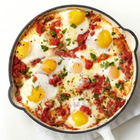 Polenta with Fontina and Eggs
