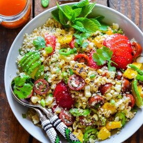 Salad, Quinoa, Mexican Street Corn