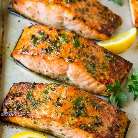 Salmon, Broiled