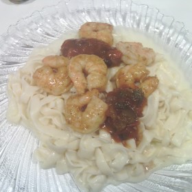 Southwest Shrimp Fettuccine Alfredo