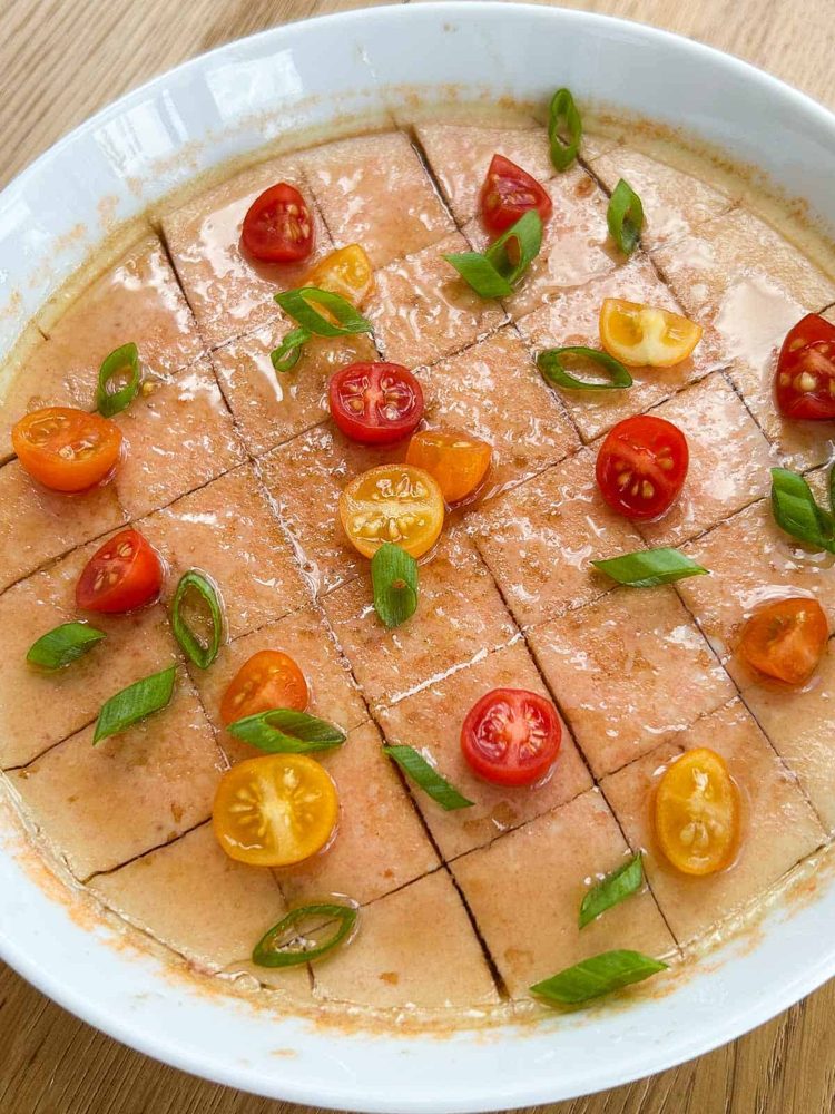 Steamed Egg with Tomato