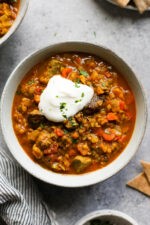 Stew, Moroccan-Spiced Beef and Lentil