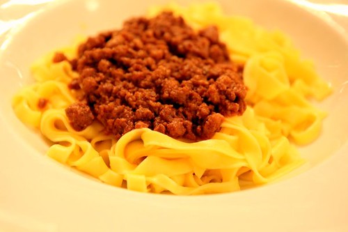Tagliatelle with Bolognese Sauce