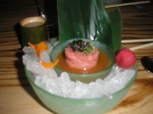 Tuna Tartare with Wasabi and Caviar