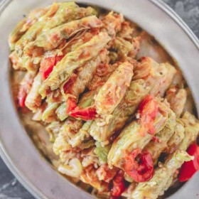 Vegetarian Stuffed Cabbage Rolls