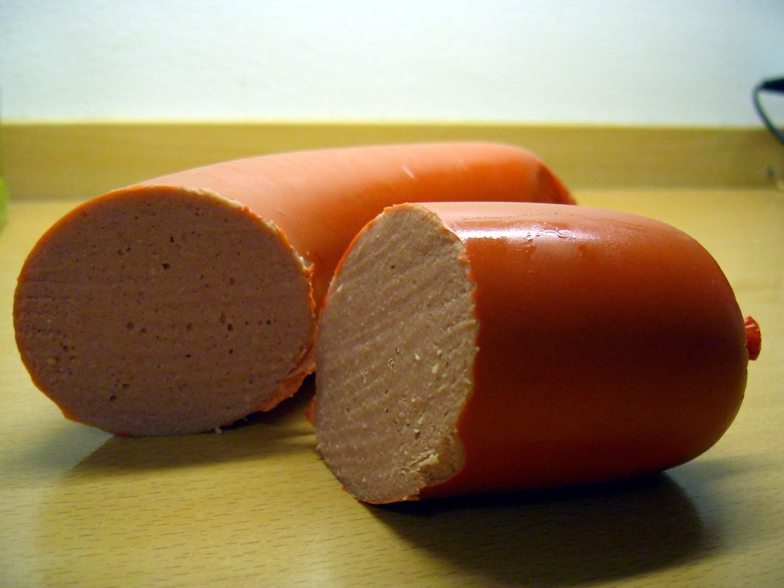 Falukorv — the thick, mild Swedish sausage of Falun, descended from a German Brühwurst and wrapped in a copper-mine origin legend.
