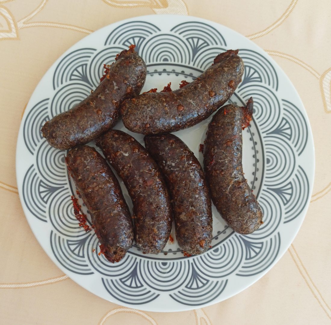 Kaszanka (kiszka) — Poland's blood sausage, bound with buckwheat. The grain tells you the country.