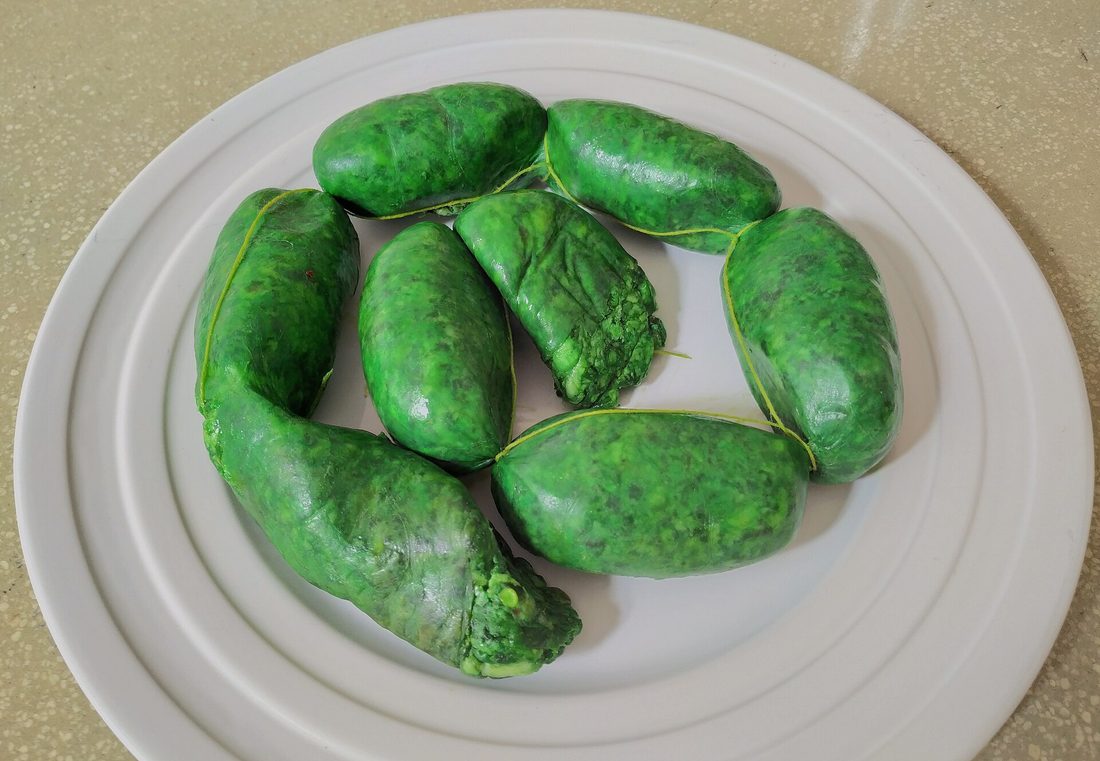 Toluca's chorizo verde — a green Mexican chorizo of herbs, chiles and pumpkin seed; a 20th-century regional standout, not an ancient one.