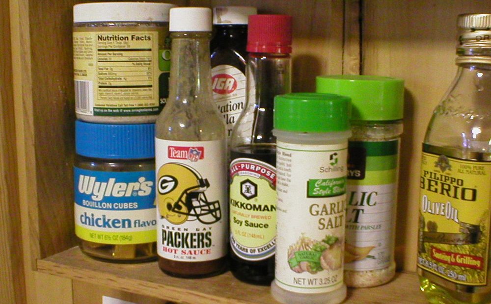 my bottle of Bear and Burton's W Sauce next to a jar of my homemade, for the honest side-by-side taste test (placeholder)